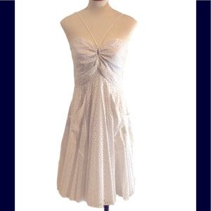 Calvin Klein White Eyelet Sundress NWT